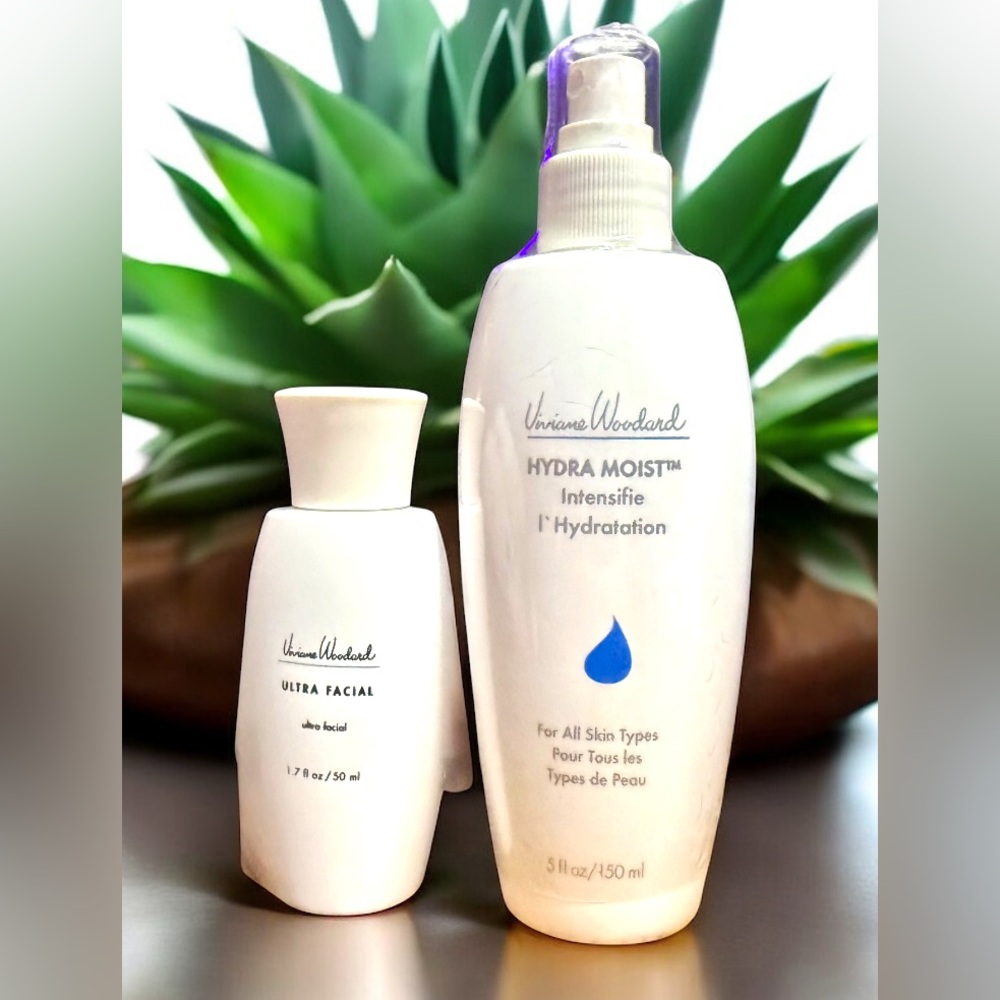 VIVIANE WOODARD ULTRA FACIAL & HYDRA MOIST INTENSIFIE L' HYDRATION~LOT OF 2~NEW.